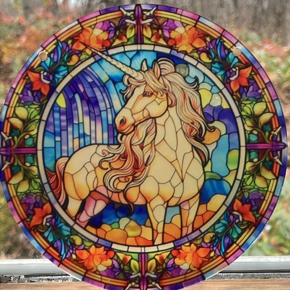 Suncatcher Mythical Creature Unicorn Home Bedroom Decor Gift Idea Girls 6” - Picture 3 of 3